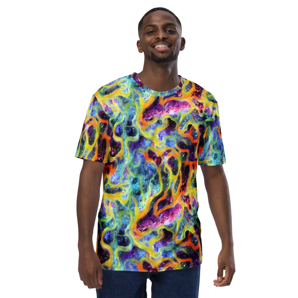 Electric Rivulet on Men's Crew Neck T-Shirt — Front