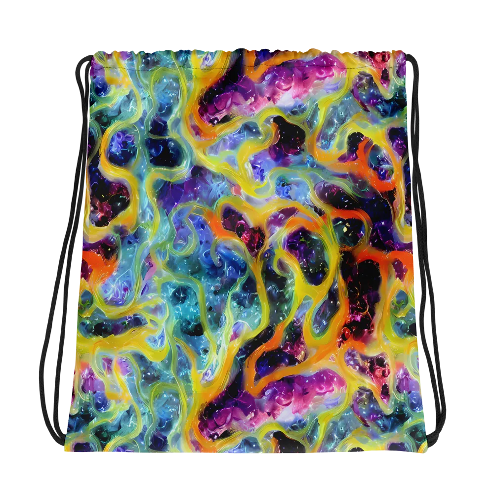Electric Rivulet on Drawstring Bag — Photo