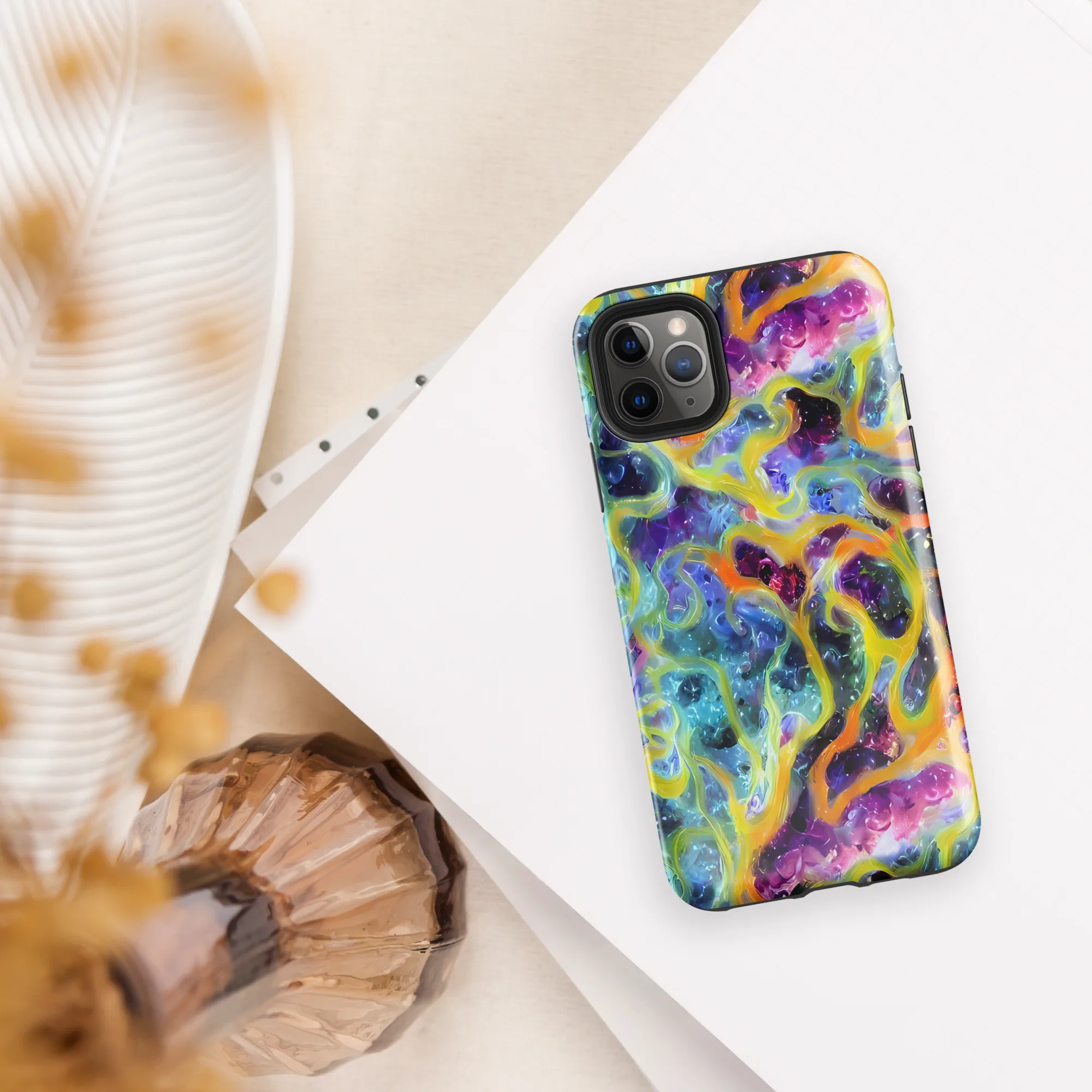 Electric Rivulet on Tough Case for iPhone® — Front