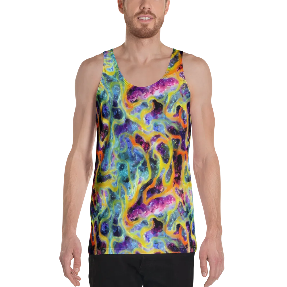 Electric Rivulet on Men's Tank Top — Front