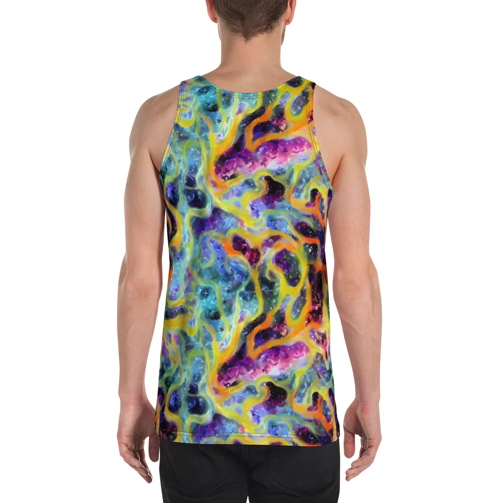 Electric Rivulet on Men's Tank Top — Back
