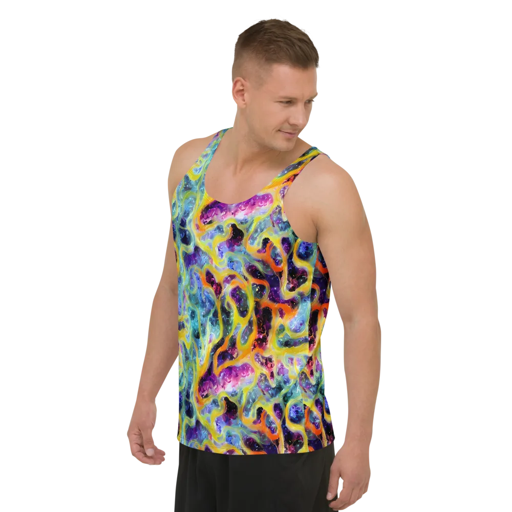 Electric Rivulet on Men's Tank Top — Left Front