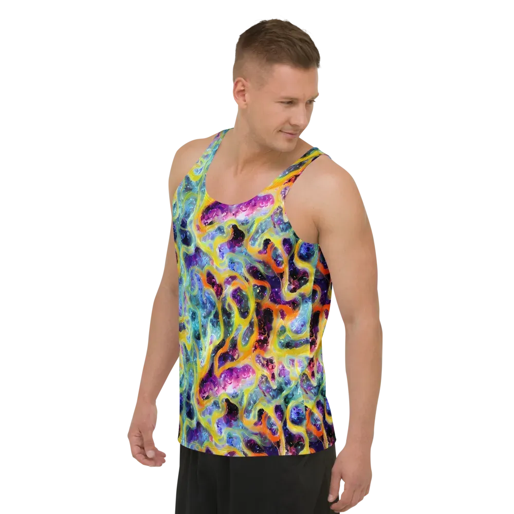 Electric Rivulet on Men's Tank Top — Left Front