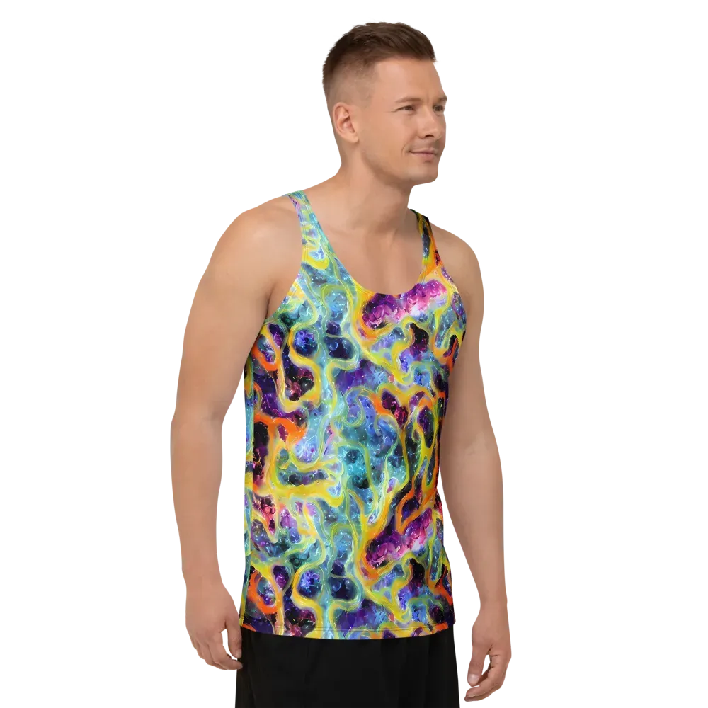 Electric Rivulet on Men's Tank Top — Right Front