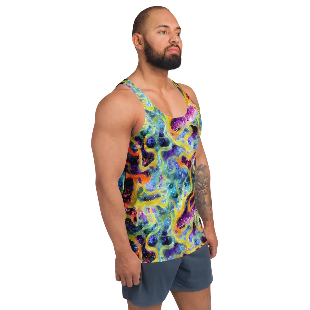 Electric Rivulet on Men's Tank Top — Right Front