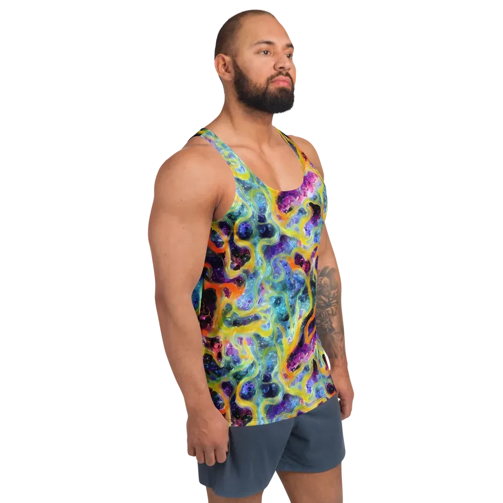 Electric Rivulet on Men's Tank Top — Right Front
