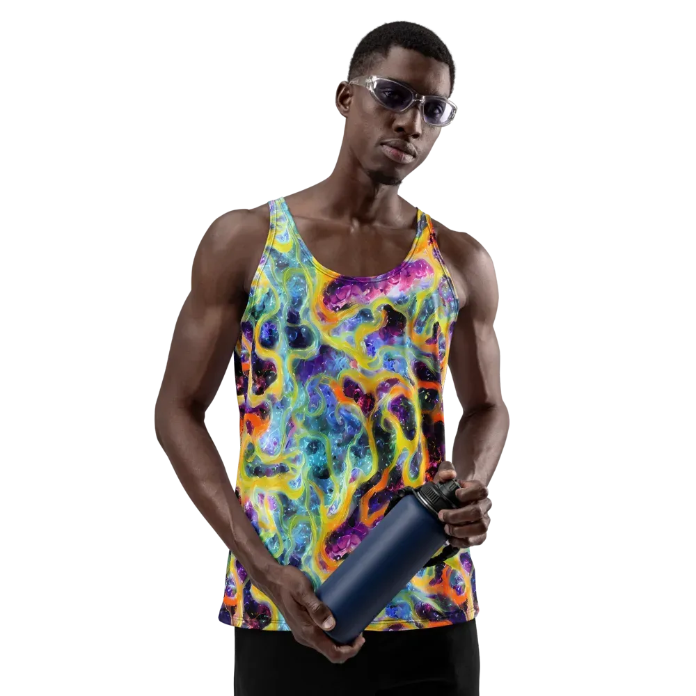 Electric Rivulet on Men's Tank Top — Front