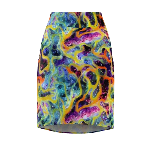 Electric Rivulet on a Pencil Skirt
