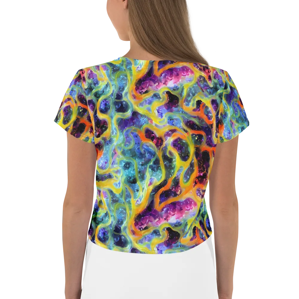 Electric Rivulet on Crop Tee — Back