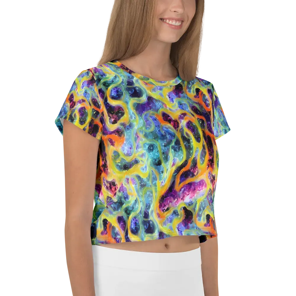 Electric Rivulet on Crop Tee — Right