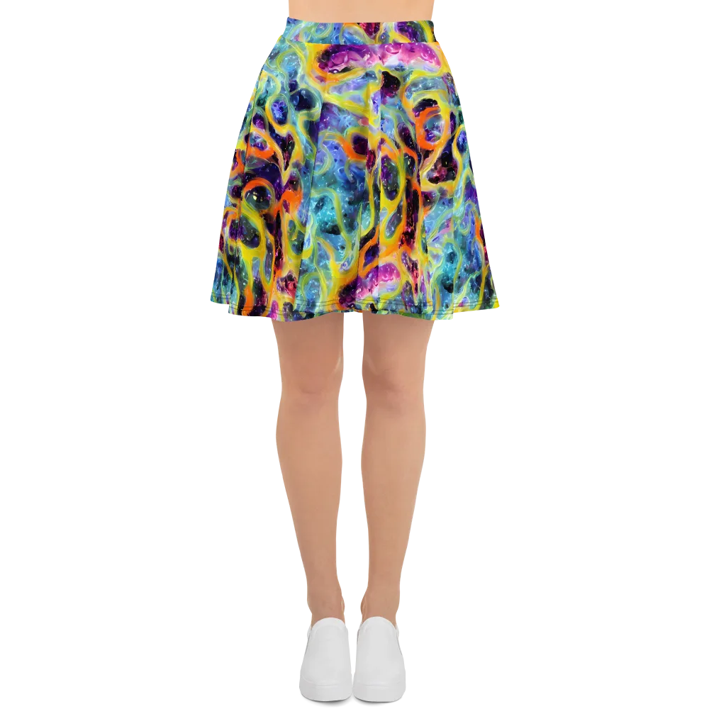 Electric Rivulet on Skater Skirt — Front
