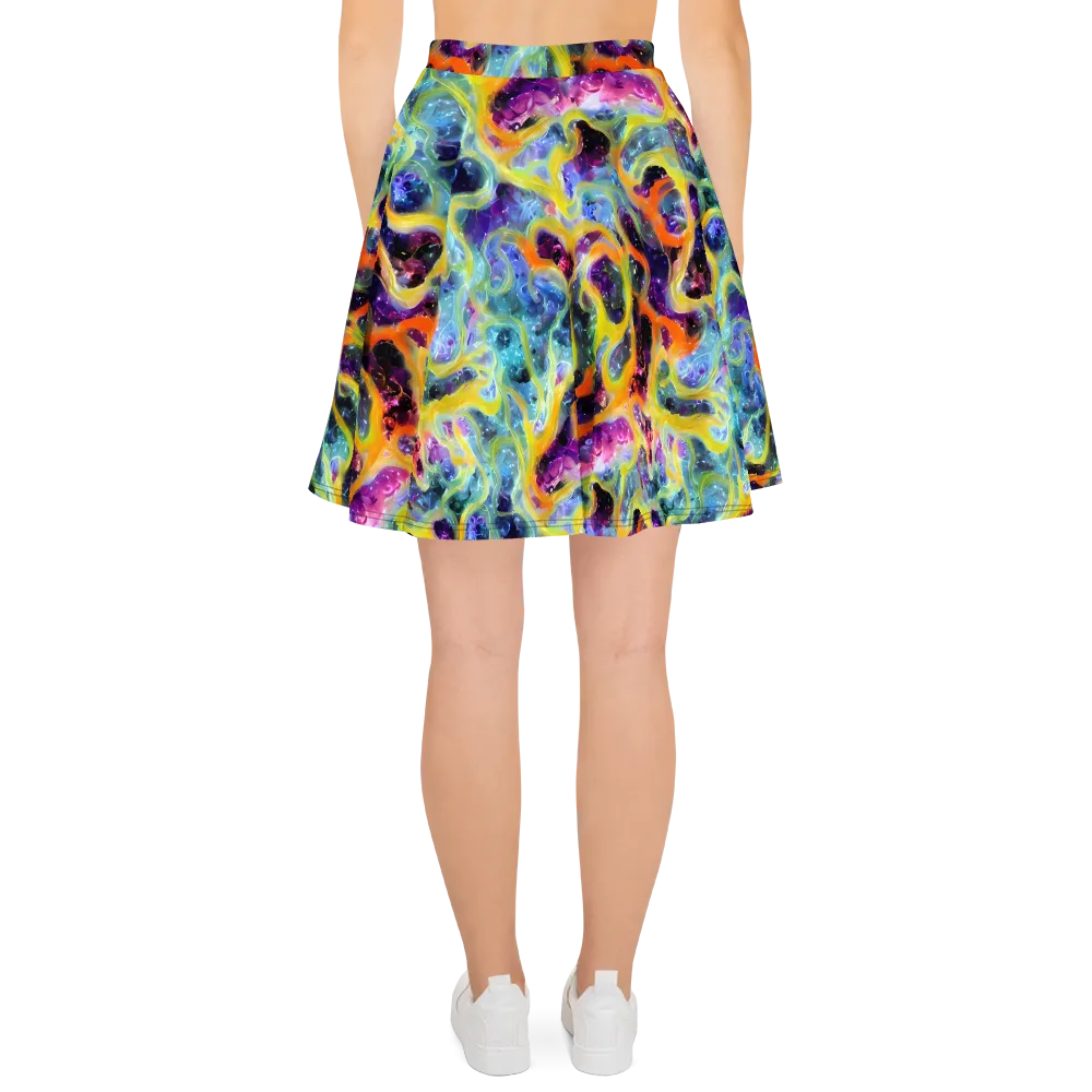 Electric Rivulet on Skater Skirt — Back