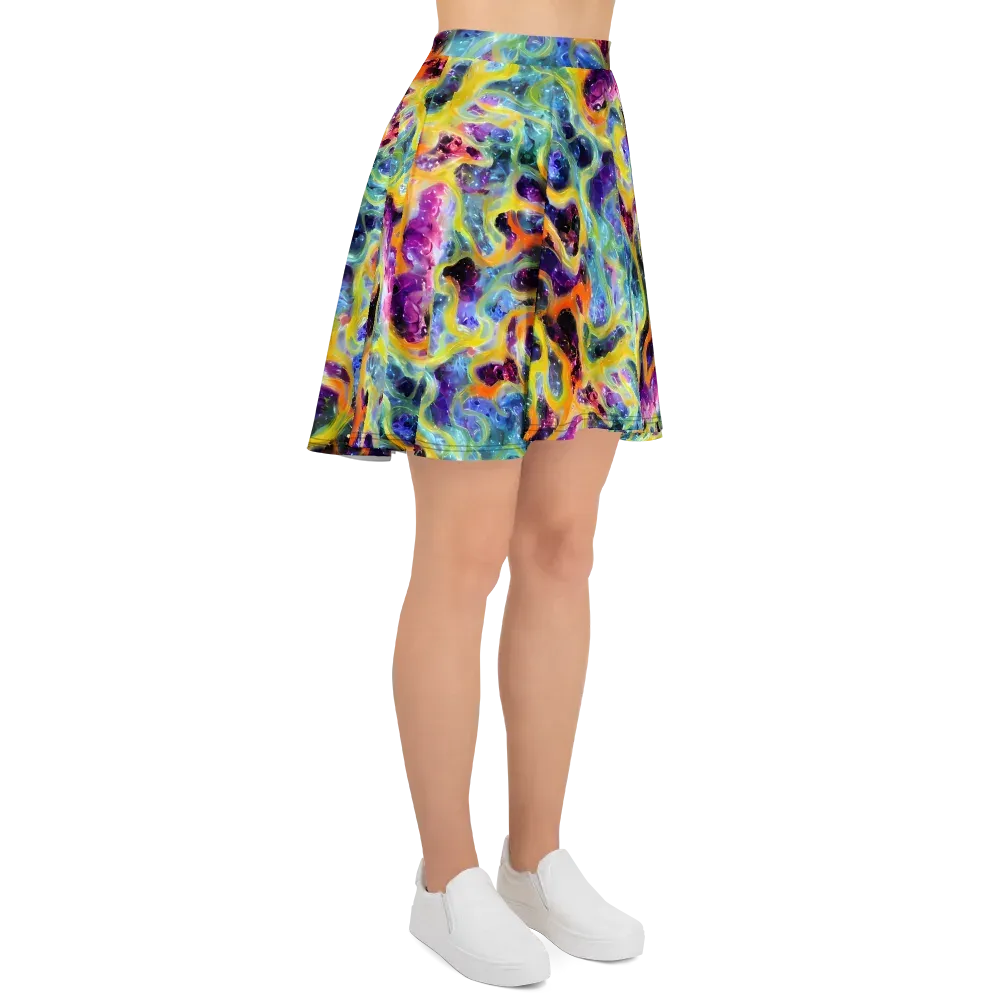 Electric Rivulet on Skater Skirt — Right