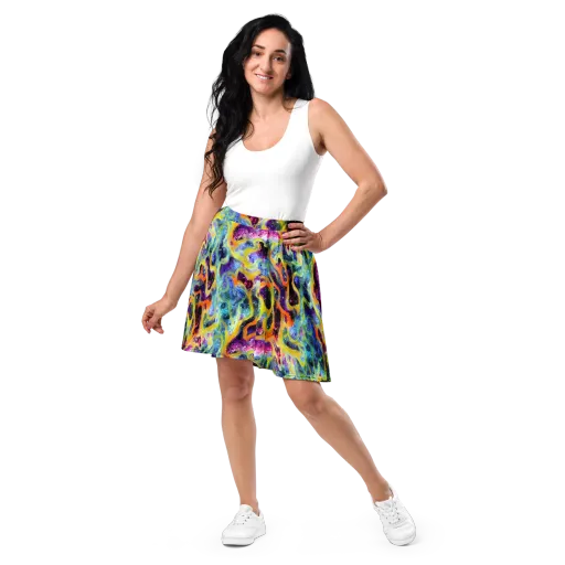 Electric Rivulet on a Skater Skirt