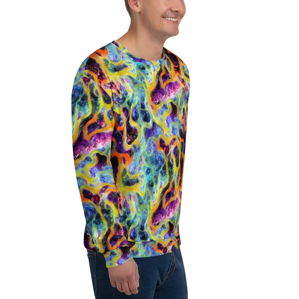 Electric Rivulet on Sweatshirt — Right Front