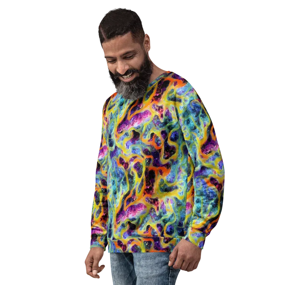Electric Rivulet on Sweatshirt — Left Front