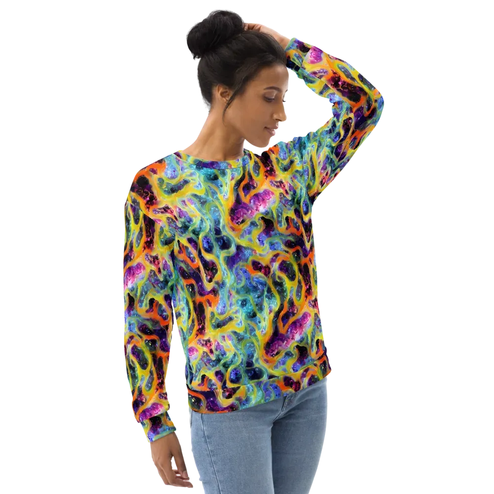 Electric Rivulet on Sweatshirt — Right Front