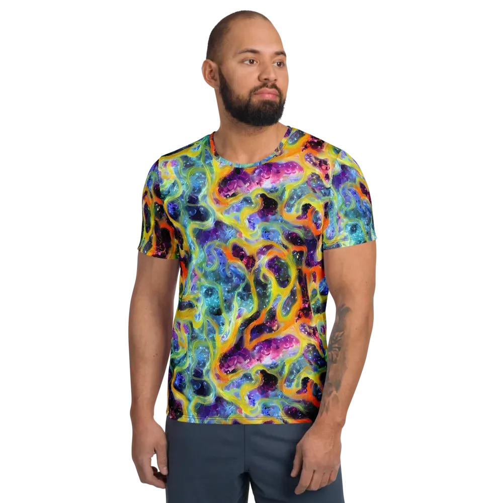 Electric Rivulet on Men's Athletic T-Shirt — Front