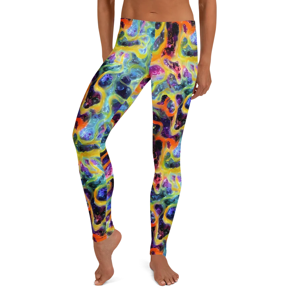 Electric Rivulet on Leggings — Front
