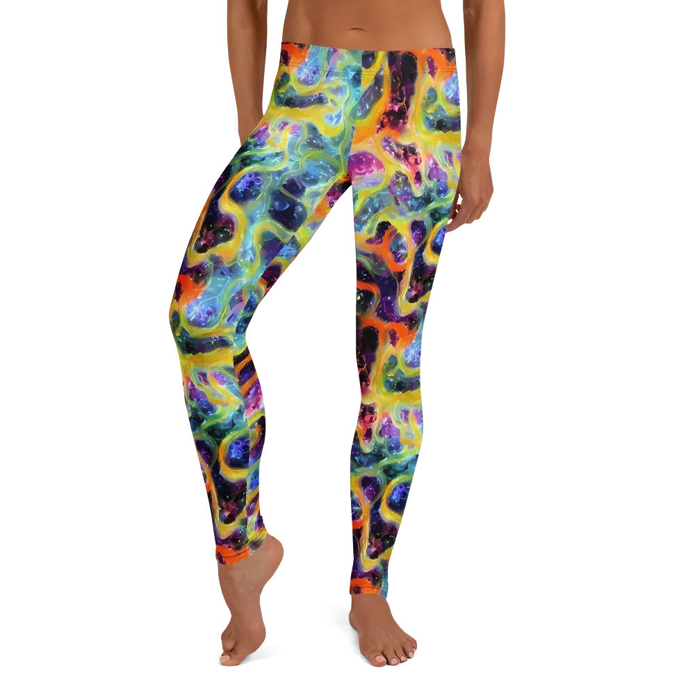 Electric Rivulet on Leggings — Front