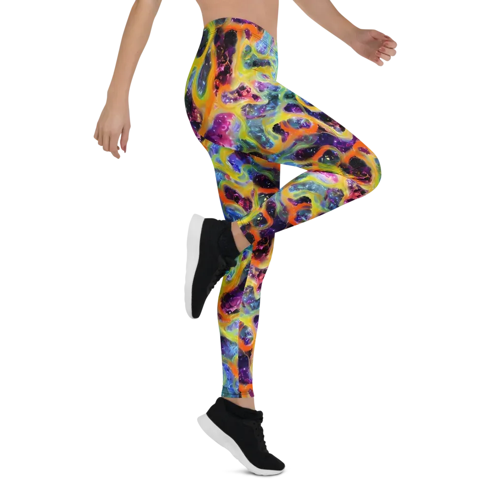 Electric Rivulet on Leggings — Right