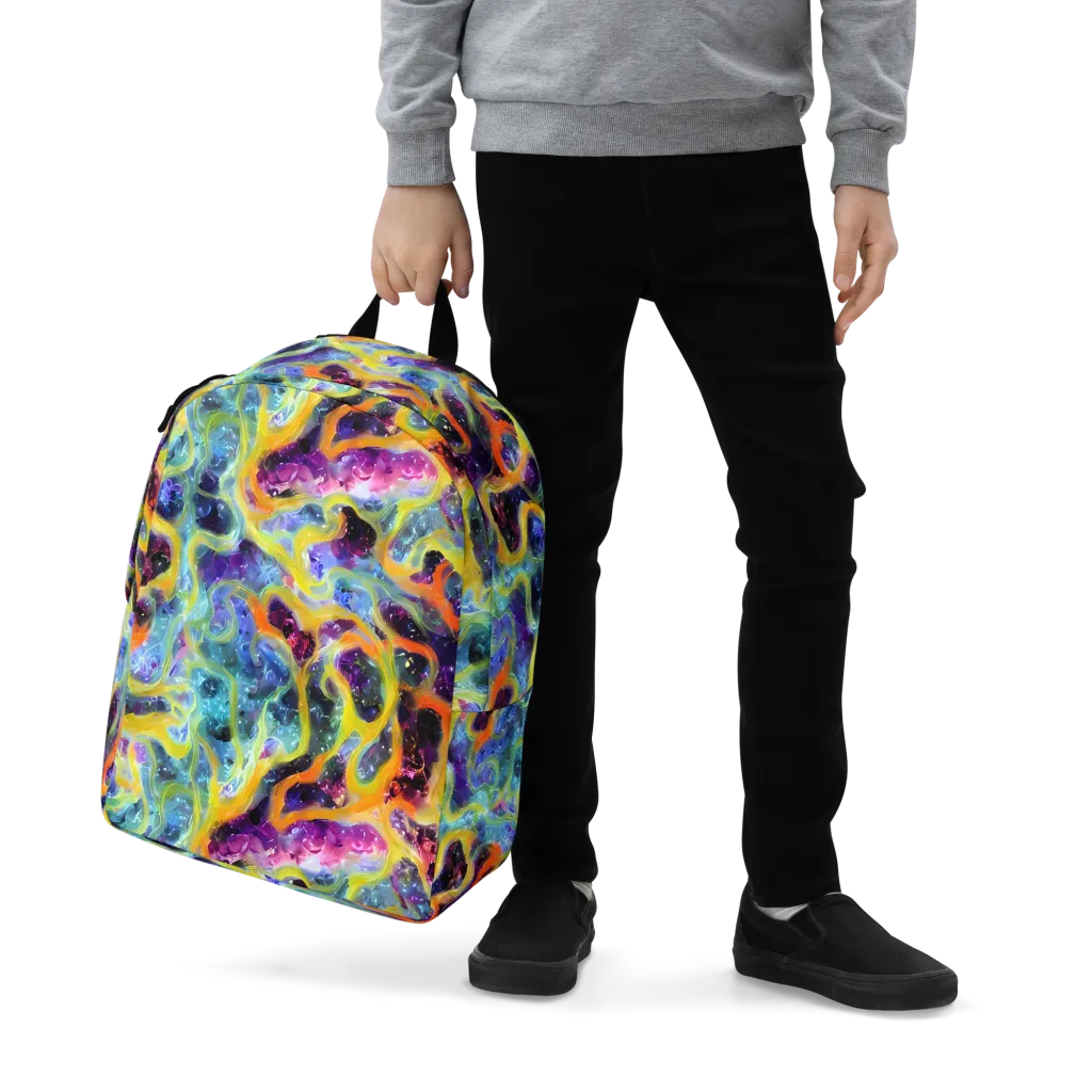 Electric Rivulet on Minimalist Backpack — Zoomed-in