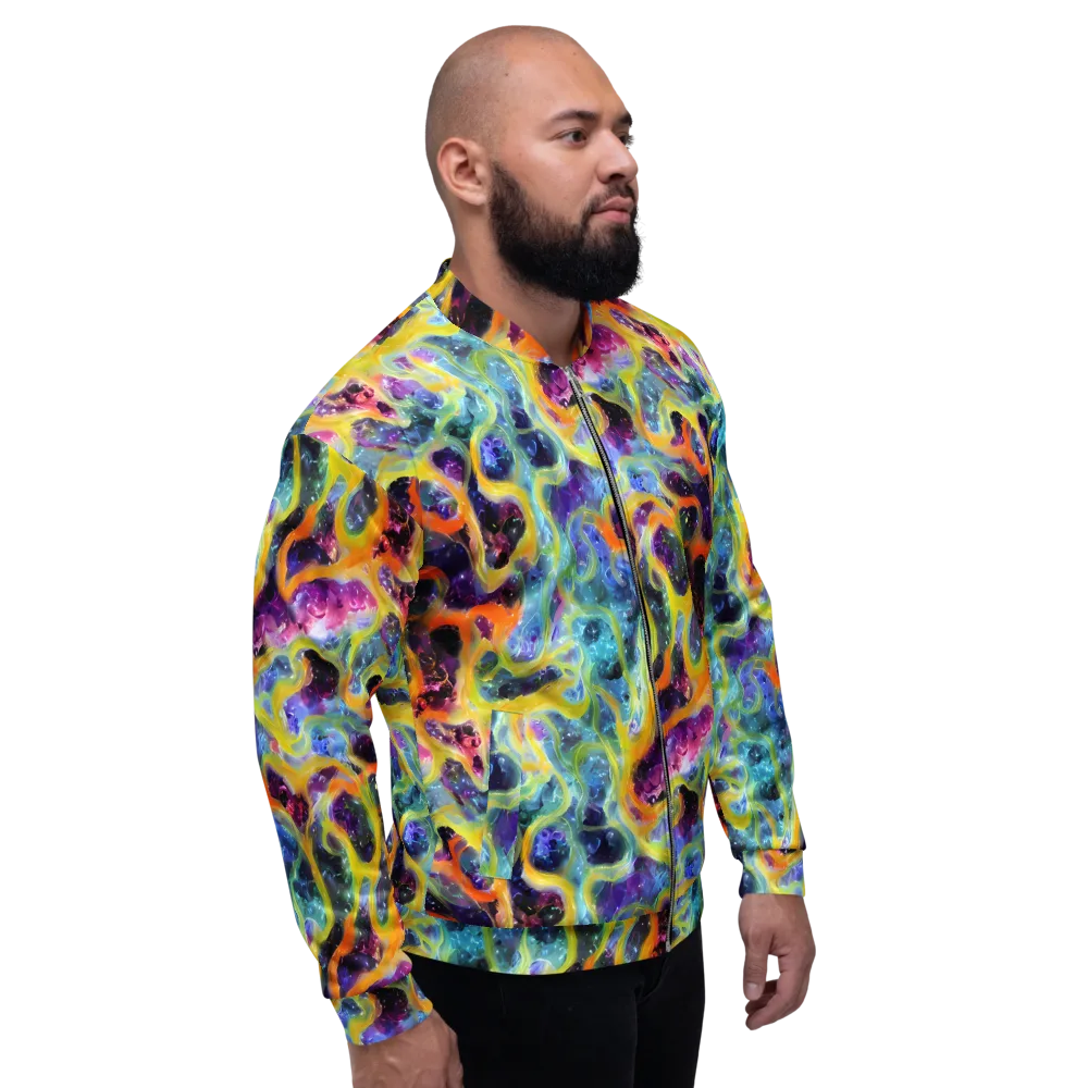 Electric Rivulet on Bomber Jacket — Right