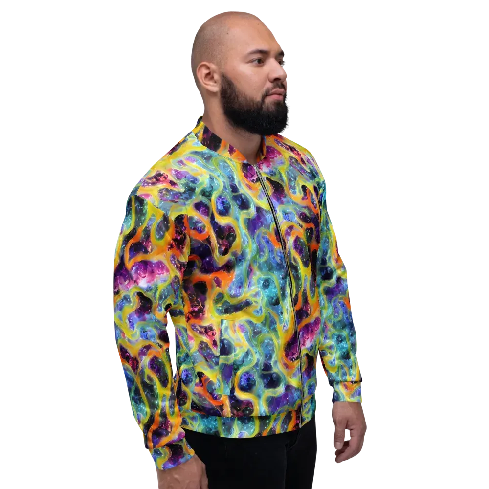 Electric Rivulet on Bomber Jacket — Right