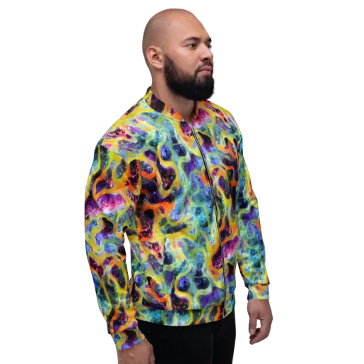 Electric Rivulet on a Bomber Jacket
