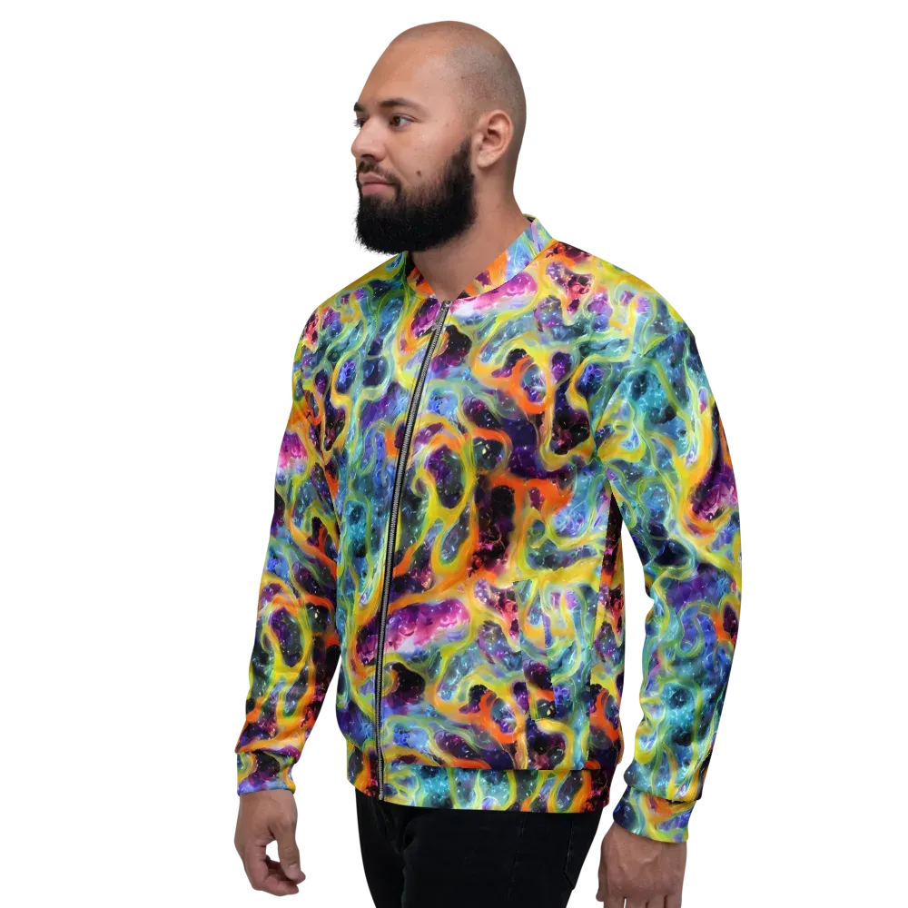 Electric Rivulet on Bomber Jacket — Left