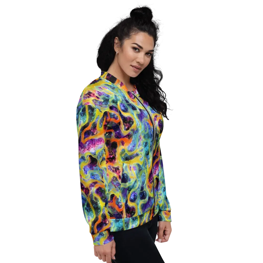 Electric Rivulet on Bomber Jacket — Right