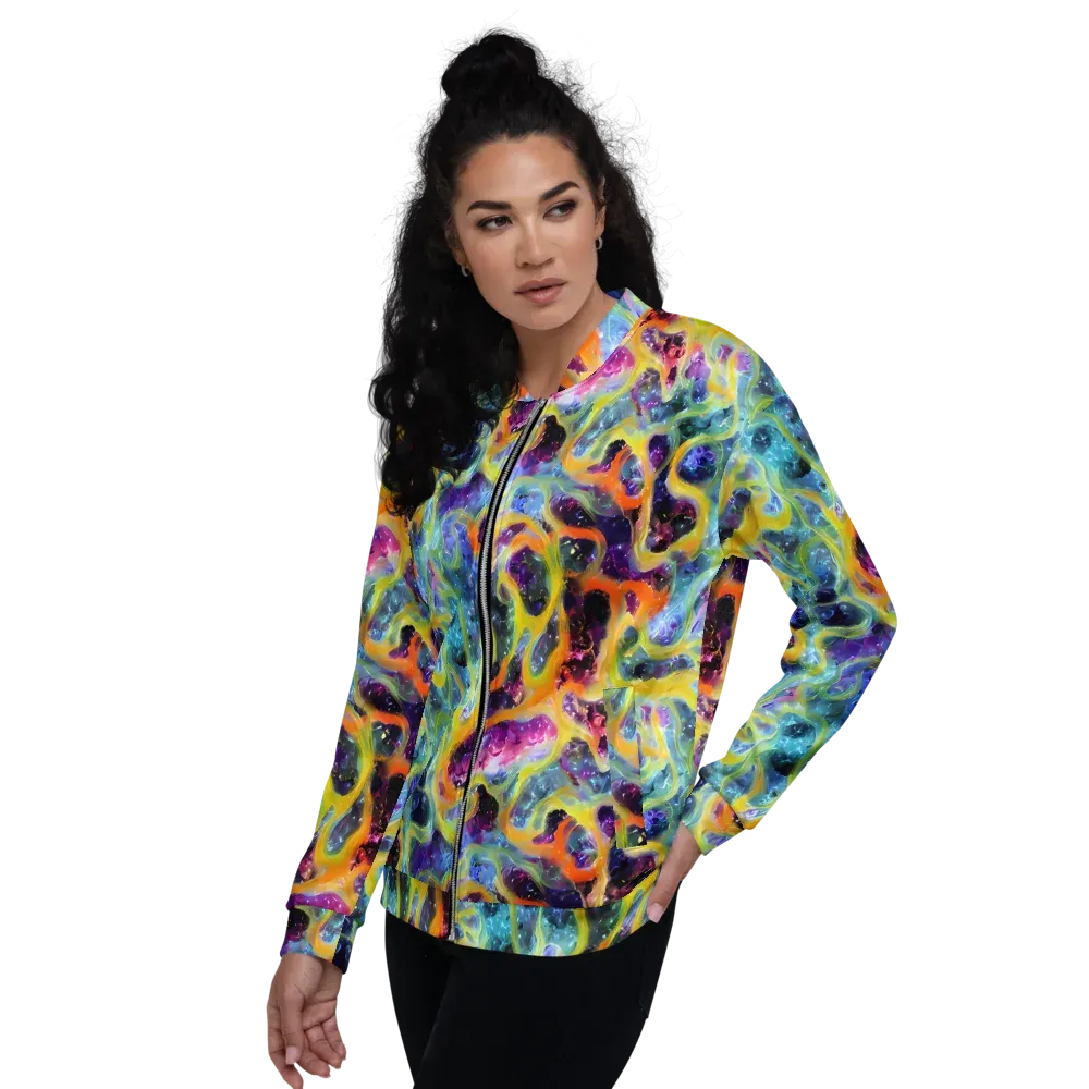 Electric Rivulet on Bomber Jacket — Left
