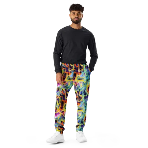 Electric Rivulet on a Men's Joggers