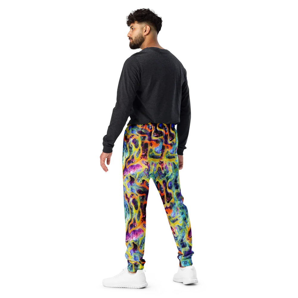Electric Rivulet on Men's Joggers — Back