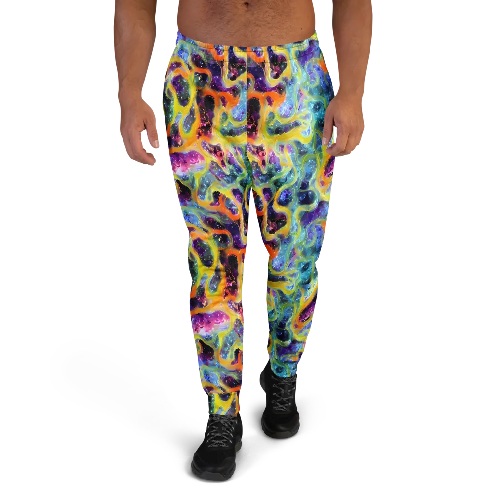 Electric Rivulet on Men's Joggers — Front