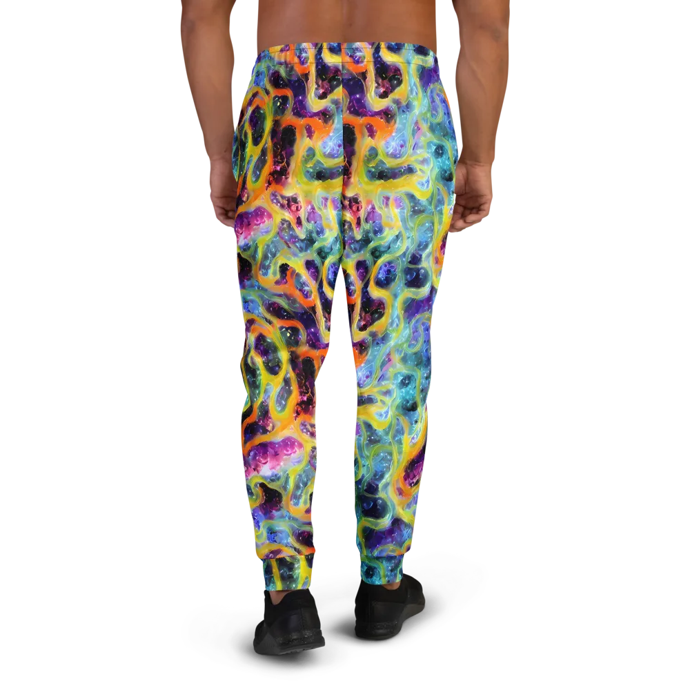 Electric Rivulet on Men's Joggers — Back
