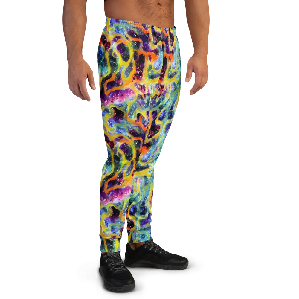 Electric Rivulet on Men's Joggers — Right