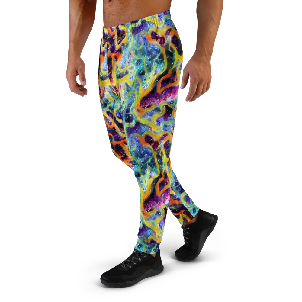 Electric Rivulet on Men's Joggers — Left