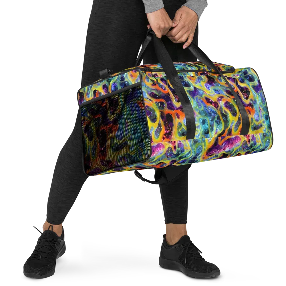 Electric Rivulet on Duffle Bag — Right Front