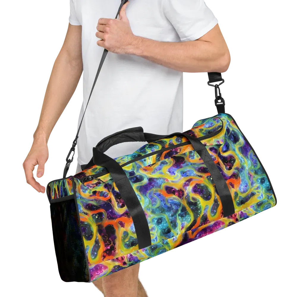 Electric Rivulet on Duffle Bag — Right Front