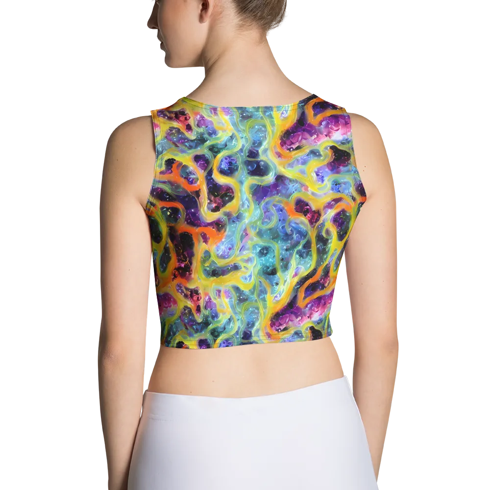 Electric Rivulet on Crop Top — Back