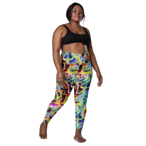 Electric Rivulet on a Leggings with Pockets