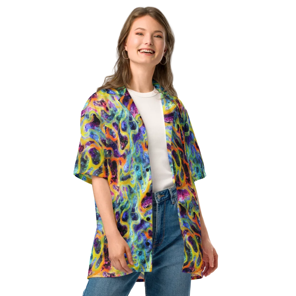 Electric Rivulet on Button Shirt — Front