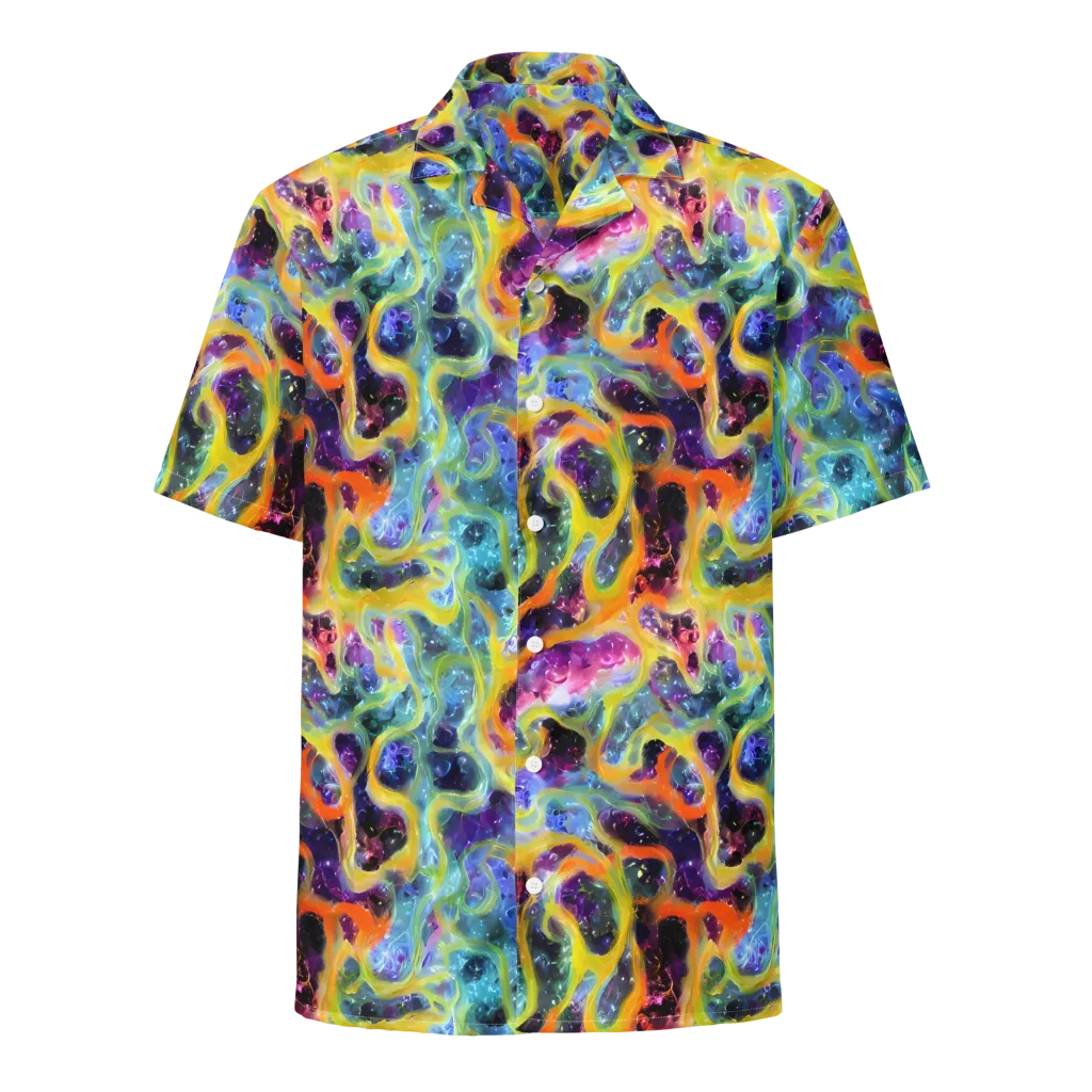 Electric Rivulet on Button Shirt — Front