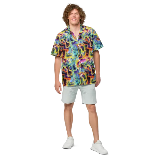 Electric Rivulet on a Button Shirt