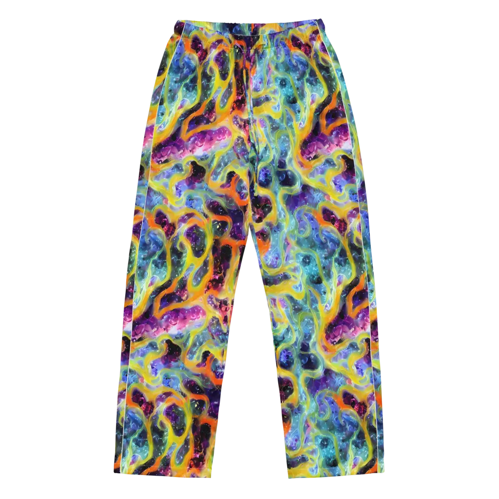Electric Rivulet on Women's Pajama Pants — Front