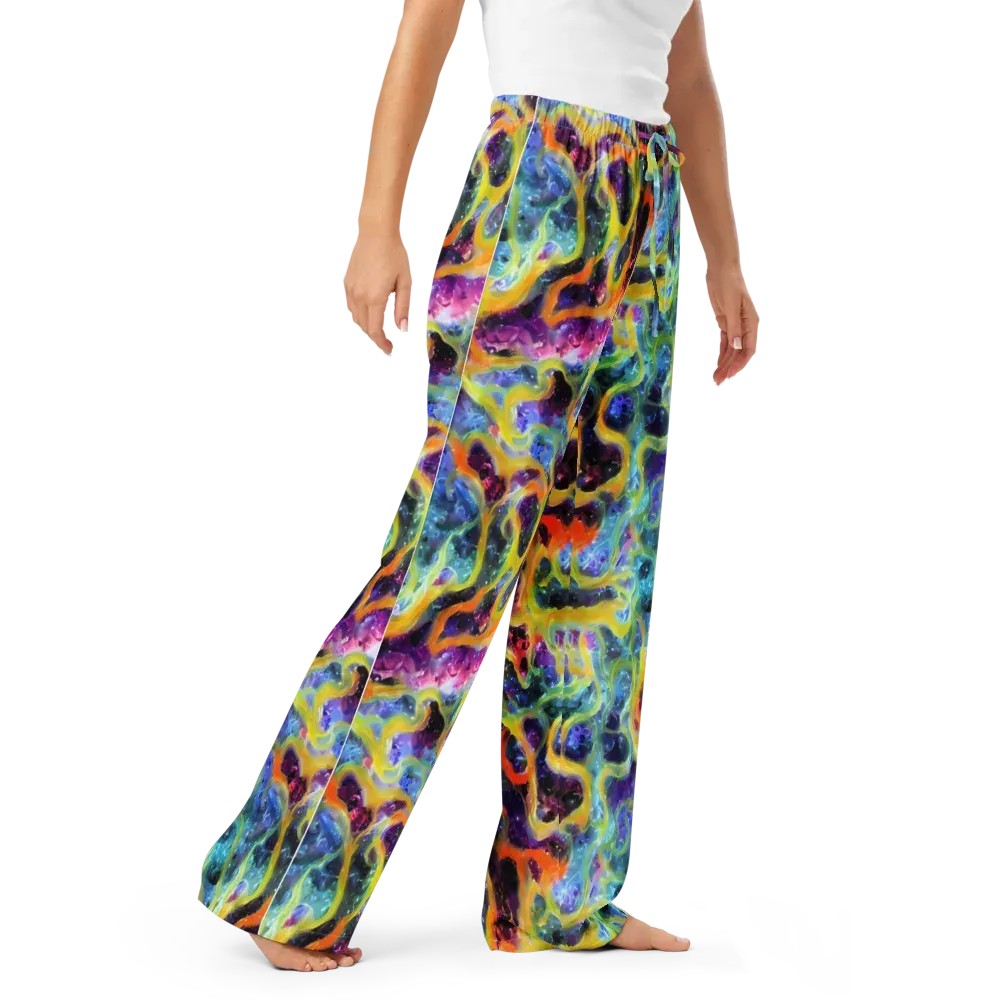 Electric Rivulet on Women's Pajama Pants — Right Front