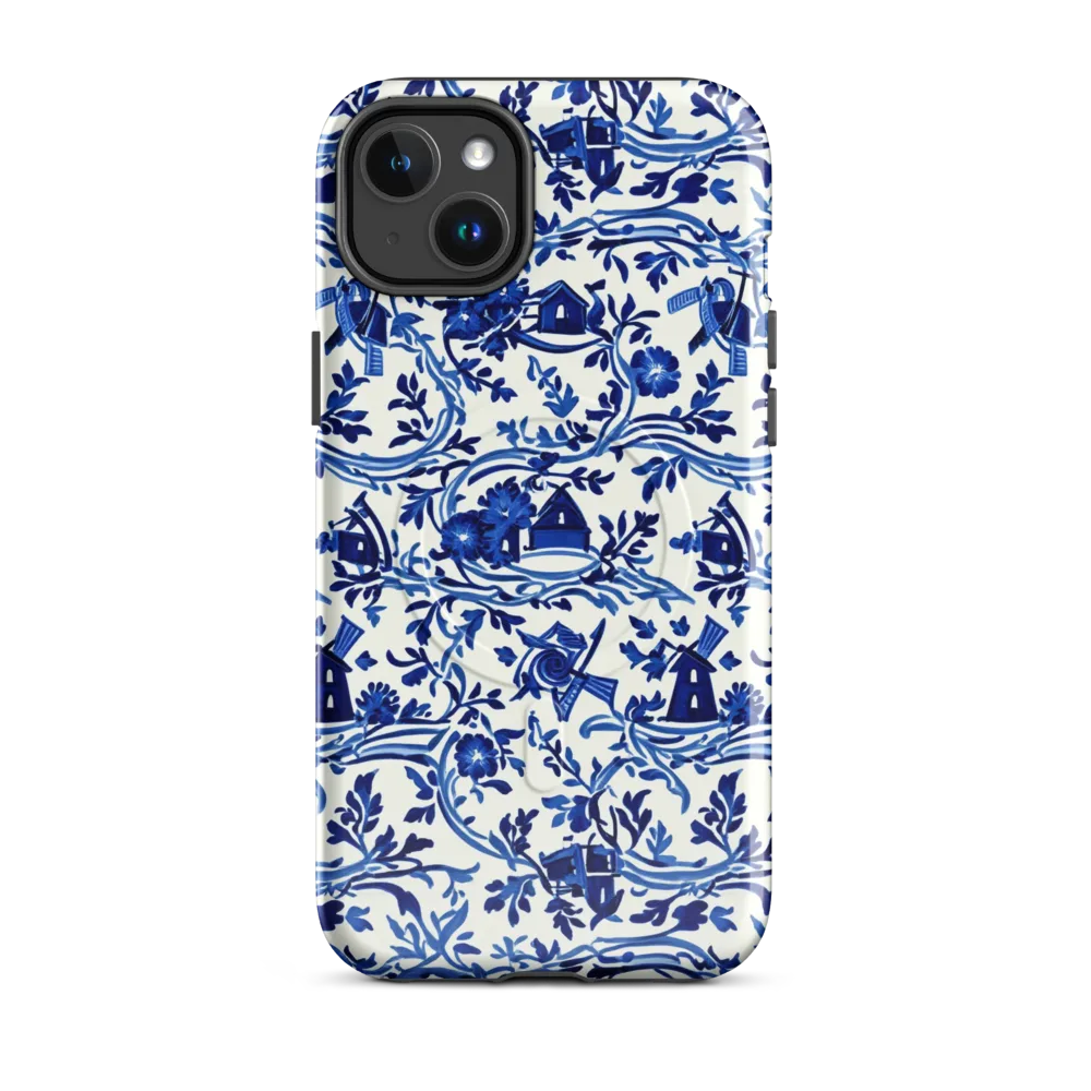 Blue Delft Meadow on MagSafe Tough Case for iPhone® — Front