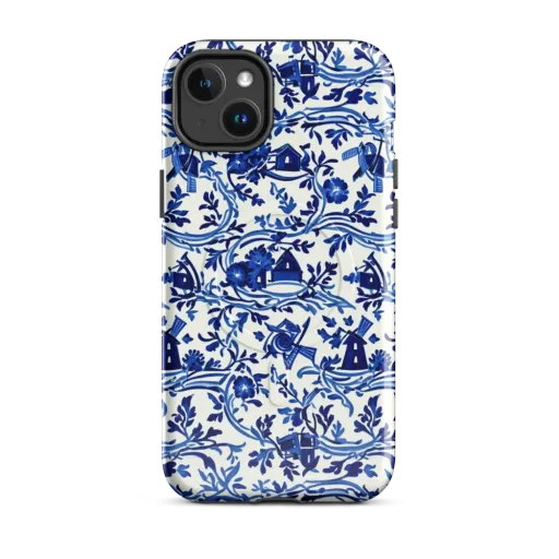 Blue Delft Meadow on a MagSafe Tough Case for iPhone®