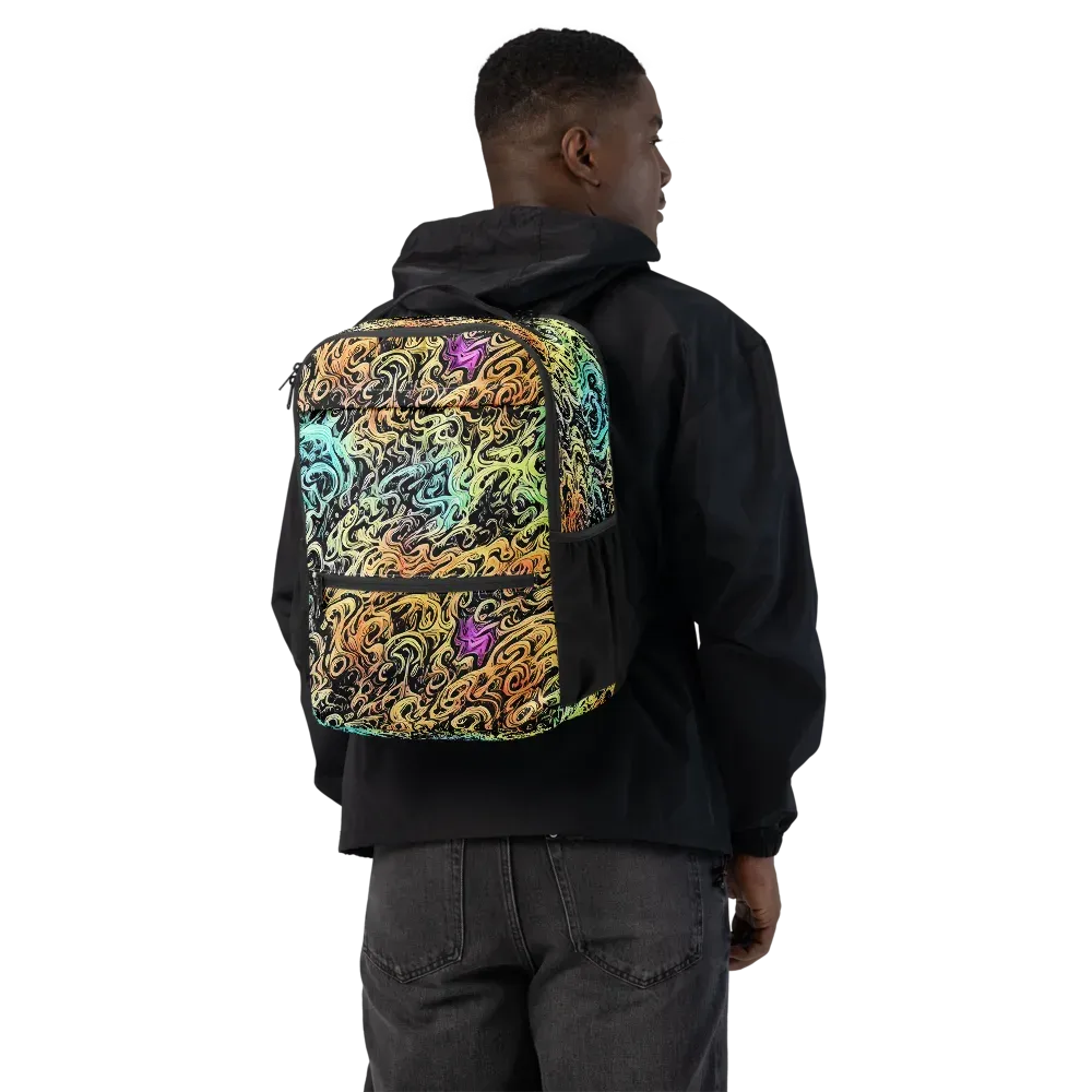 Blacklight Flux on Utility Backpack — Back
